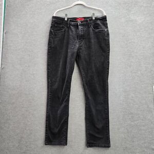 MBX Men Jeans 34x30 Gray Denim Slim Straight Fit Pockets Mid Rise Adult (34x27)